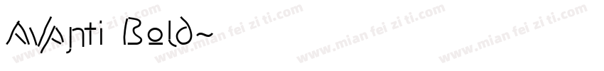 Avanti Bold字体转换